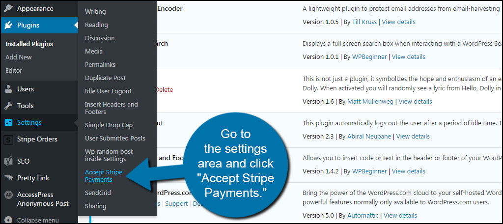 Accept Stripe Payments