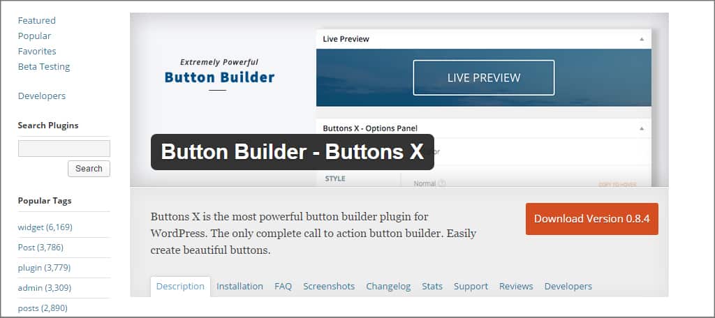 Button Builder Plugin