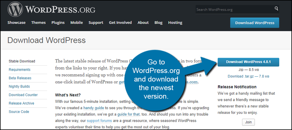 Download WordPress