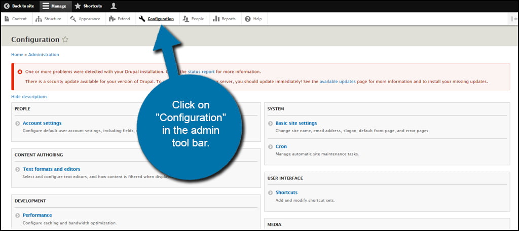 Drupal Upgrade Configuration