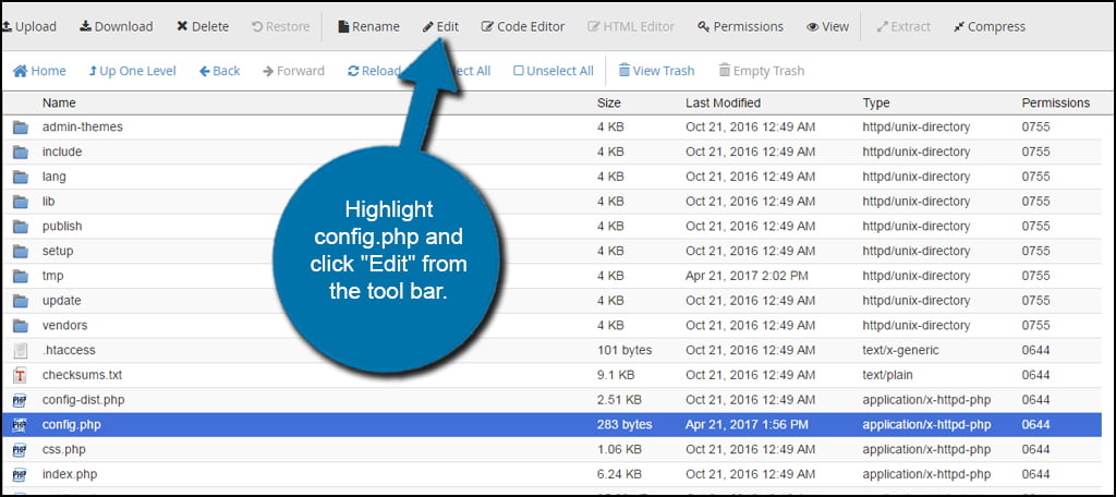 Edit Config File