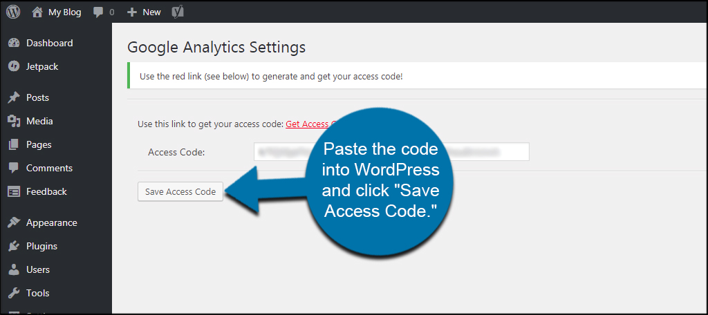 Google Analytics Access