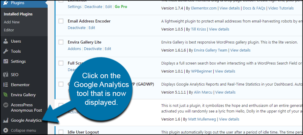 Google Analytics Tool