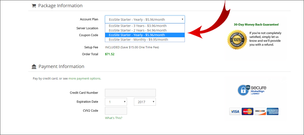 hosting plan