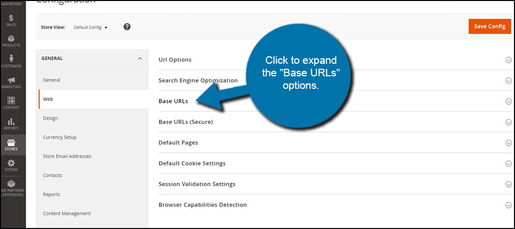 Magento Base URLs