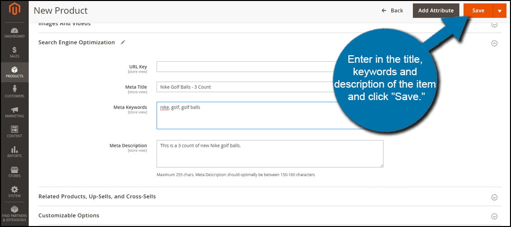 Magento Product SEO