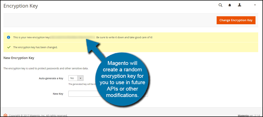 New Encryption Key