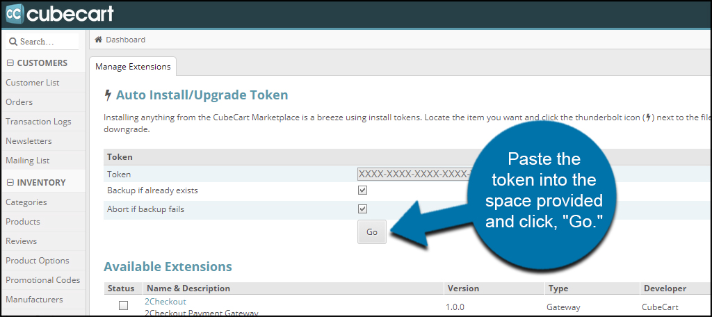 Paste Token