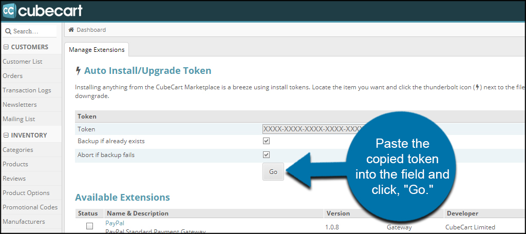 Paste WorldPay Token