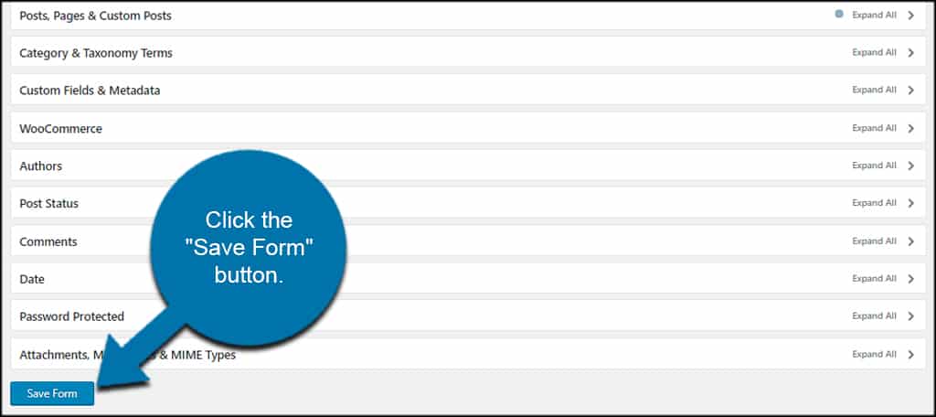 Save Search Form