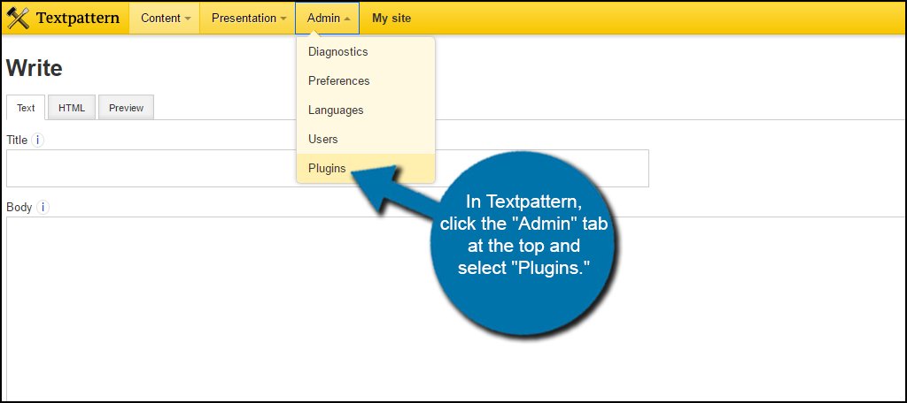 Textpattern Admin Plugins