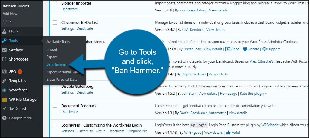 Tools Ban Hammer