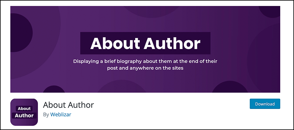 About Author plugin