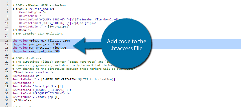 Add code to the .htaccess file to fix the link followed expired error