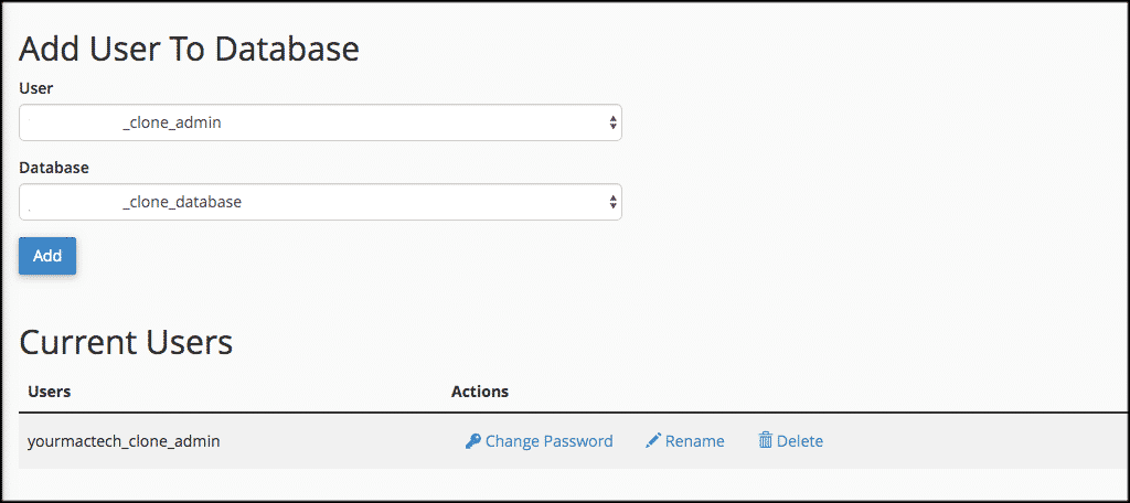 Add user to database