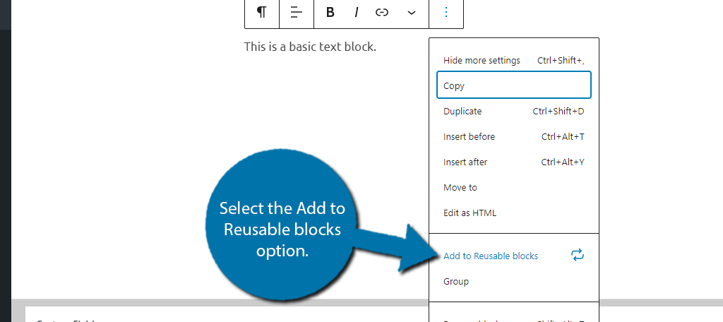 Add Reusable Blocks