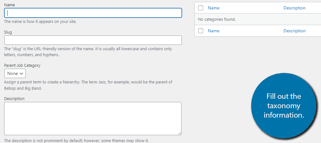 Add Taxonomy info to Simple Job Board