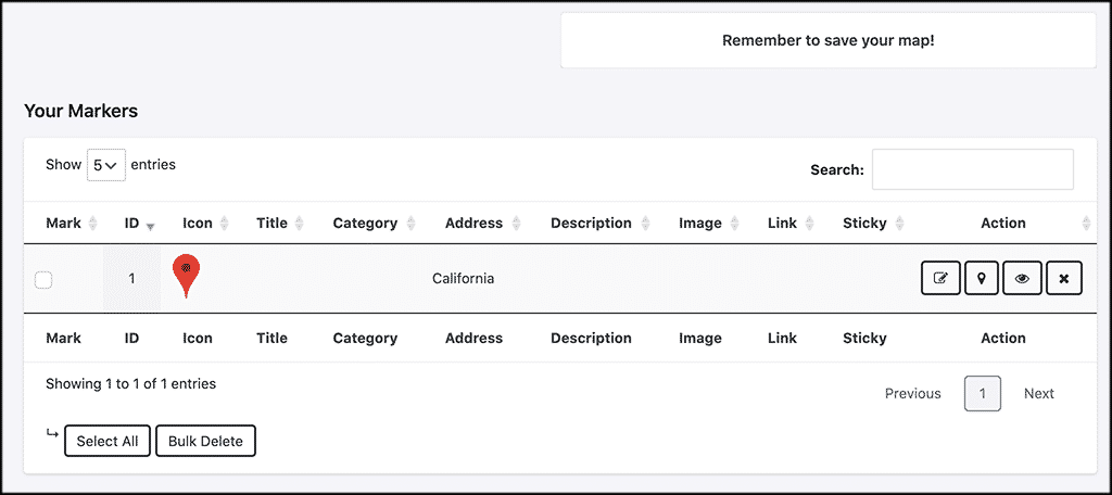 Addresses and locations