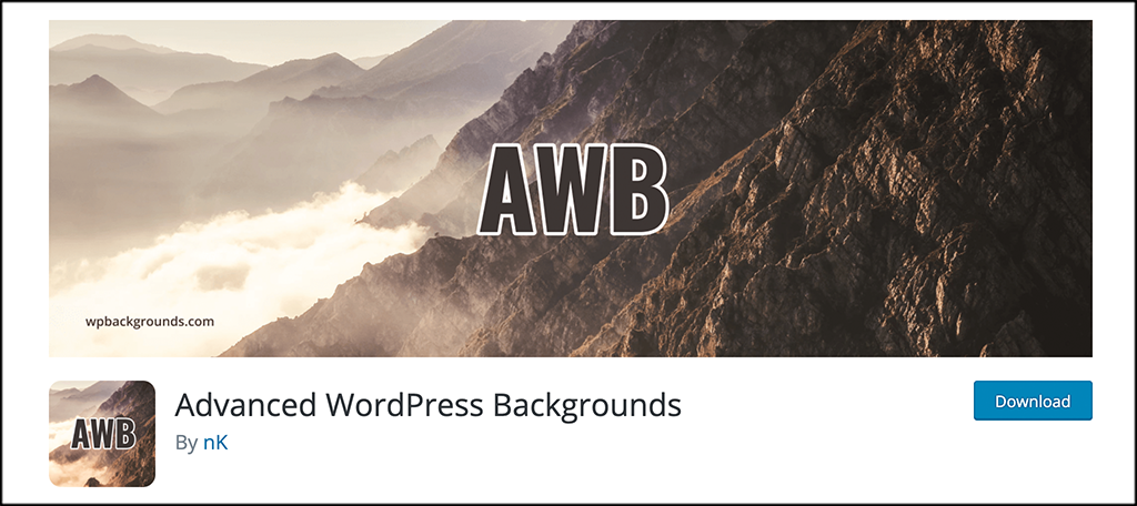 Advanced WordPress Backgrounds plugin