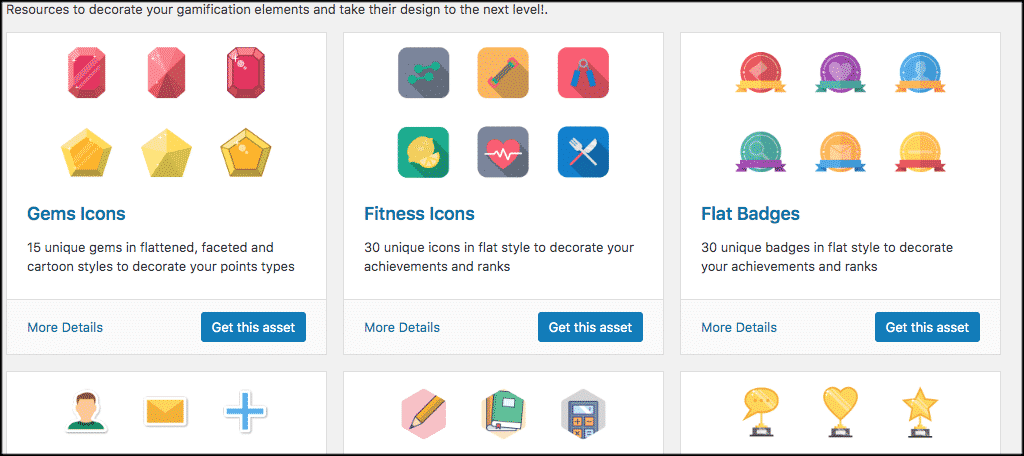 Gamify wordpress assets