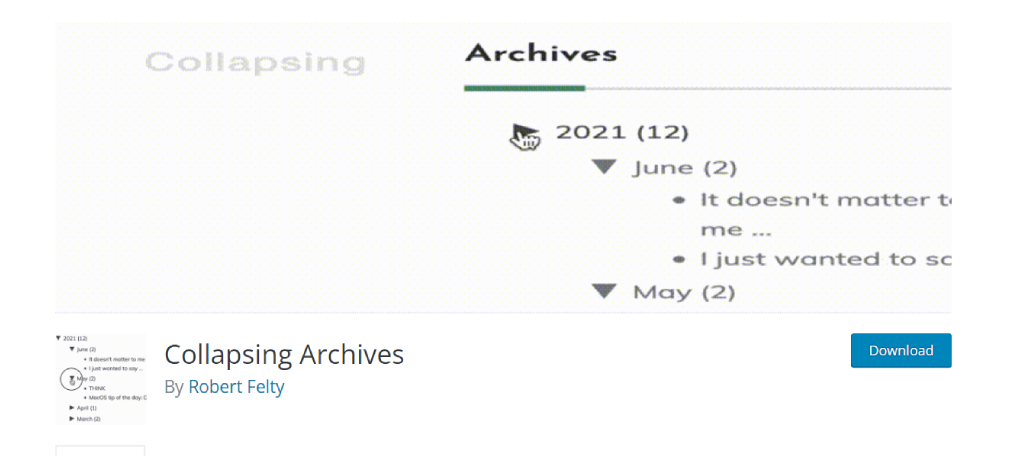 Collapsing Archives