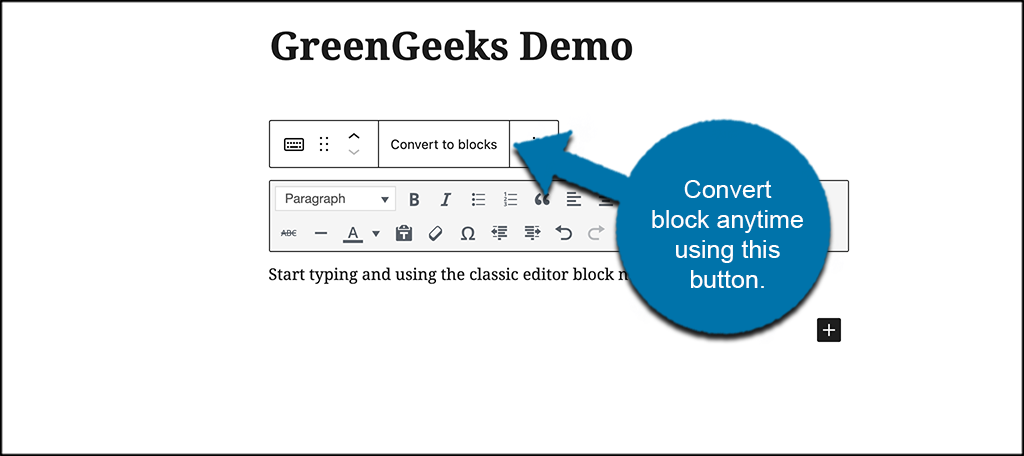 Convert to blocks