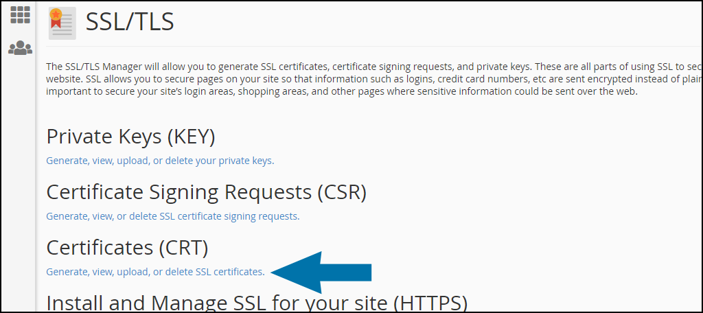 cPanel SSL cert installation part 1