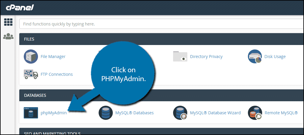 PHPMyAdmin