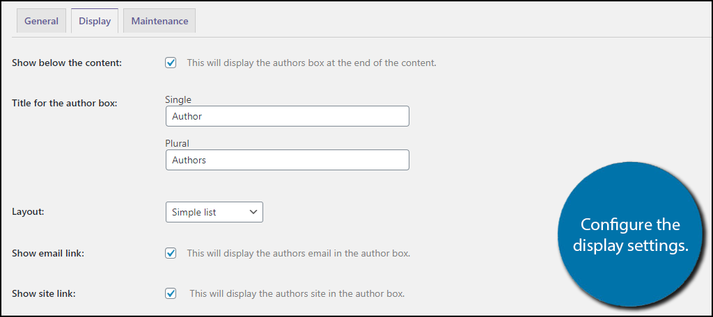 Display Settings