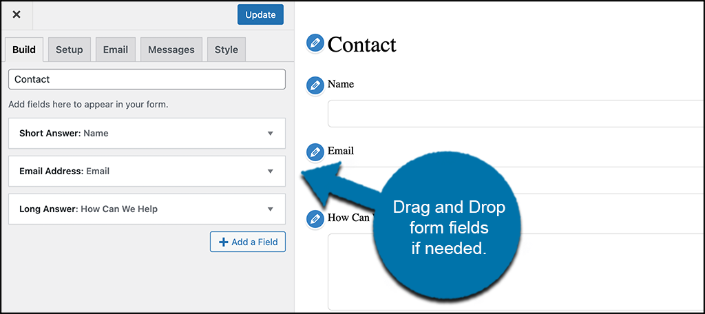 Drag and Drop fields in HappyForms