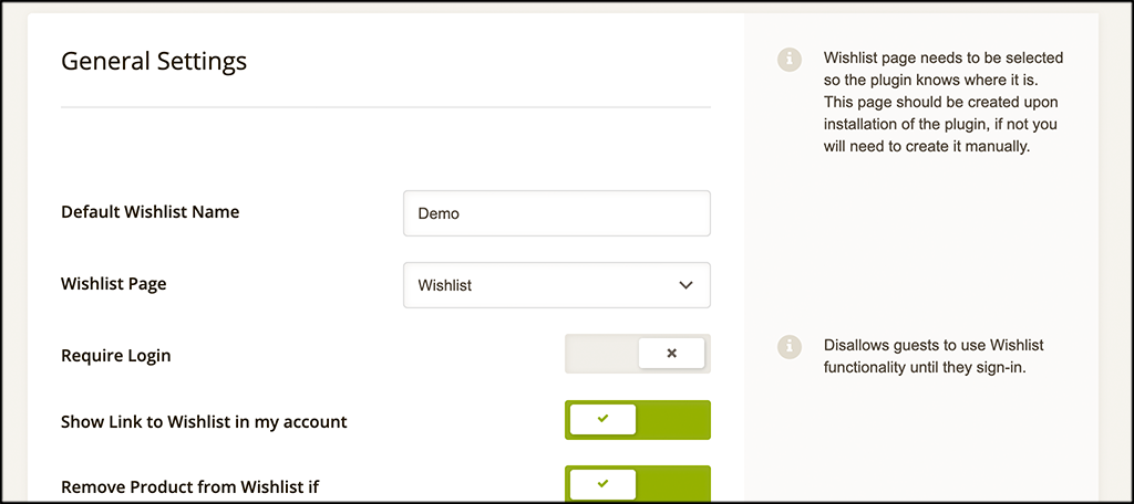 Configure general setings