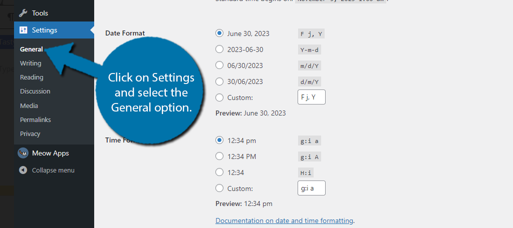 General Settings