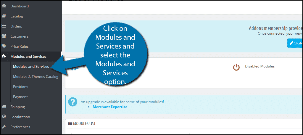 Modules and Services