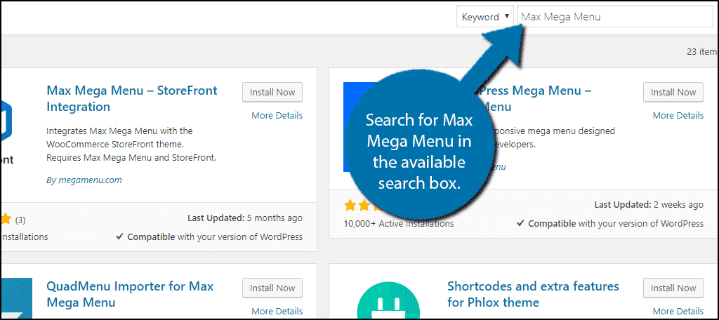 Search for plugin