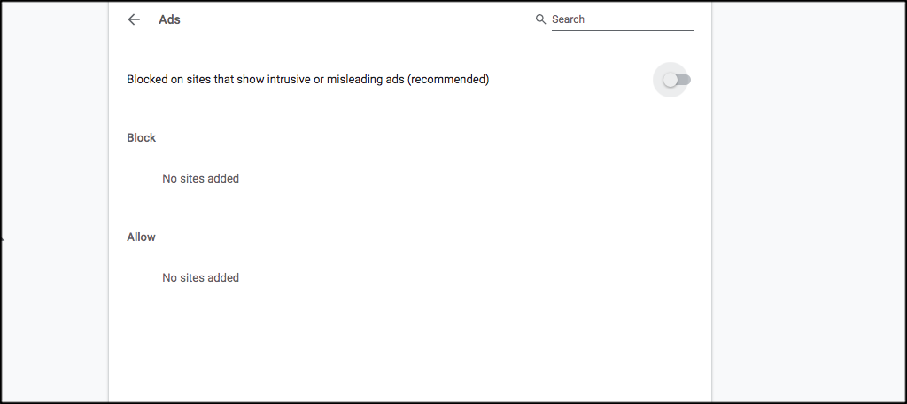 Chrome ad options