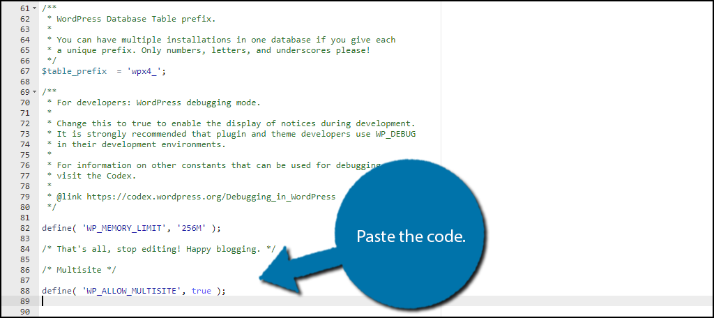 Paste Code