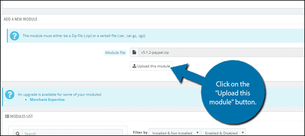 Upload this Module