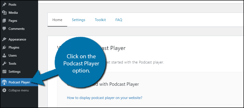 Podcast Player Option