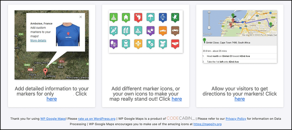 Pro esrion options for wp google maps