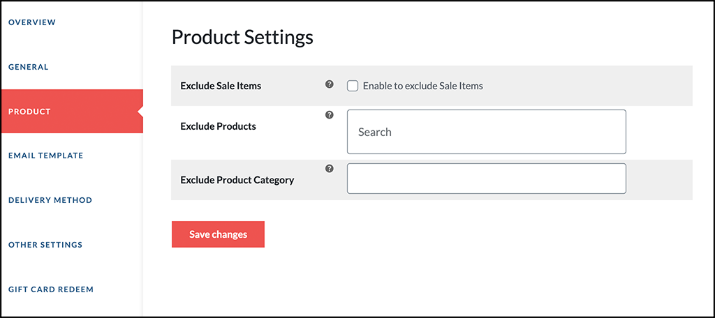 Product tab