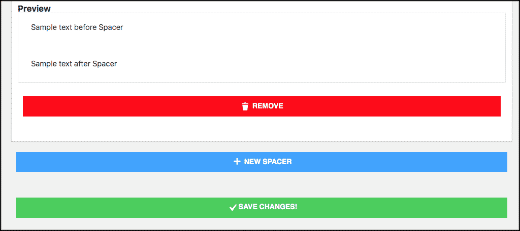 Save changes for line spacing options