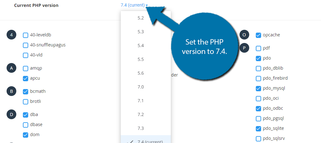 Update your PHP version to fix the link followed expired error