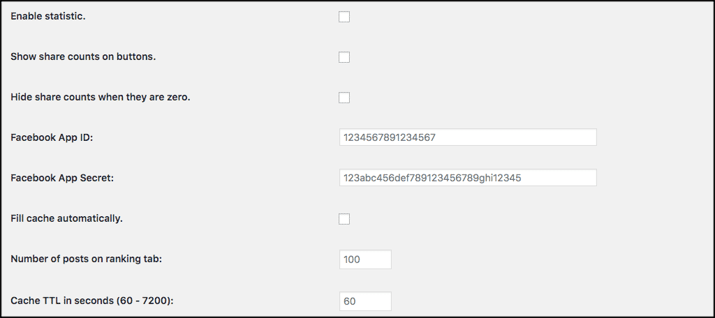 Statistic tab