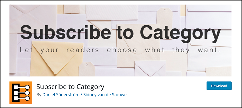 subscribe to category plugin