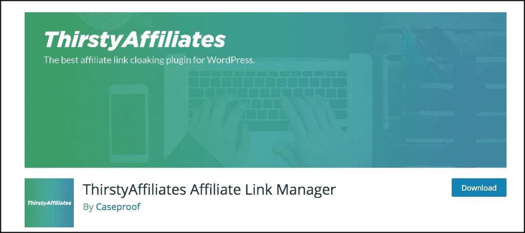 ThirstyAffiliates plugin for affiliate websites