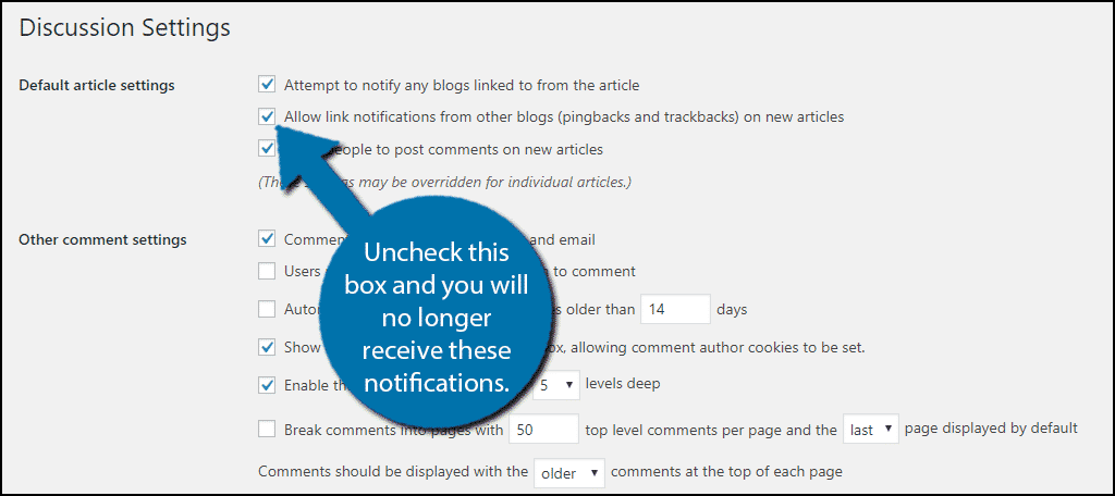 Disable Pingbacks